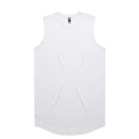 Men's Staple Curve Tank |Arena Custom Blanks - Arena Prints - Front - White