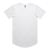 Men's Staple Curve Tee | Arena Custom Blanks - Arena Prints - Front - White