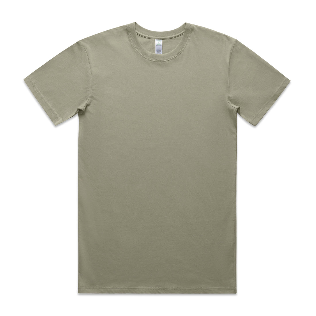 Men's Staple Organic Tee Shirt | Arena Custom Blanks - Arena Prints - Front - Eucalyptus - Green