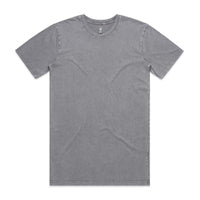 Men's  Staple Stone Wash Tee |  Arena Custom Blanks - Arena Prints - Front - Ash Stone - Grey