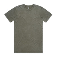 Men's  Staple Stone Wash Tee |  Arena Custom Blanks - Arena Prints - Front - Moss Stone - Green