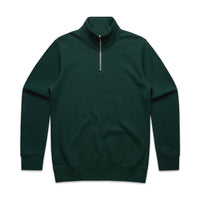 Men's Stencil Half Zip Hoodie | Arena Custom Blanks - Arena Prints - Front - Pine Green - Green