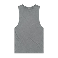 Men's Stone Wash Barnard Tank | Arena Custom Blanks - Arena Prints - Front - Ash - Stone