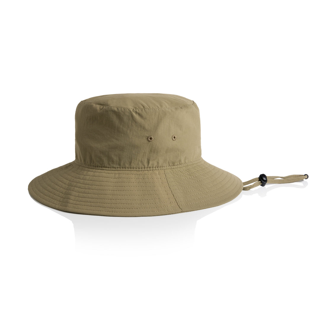 Nylon Wide Brim Bucket Hat | Arena Custom Blanks - Arena Prints - Front - Khaki - Tan