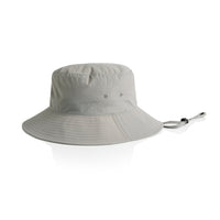 Nylon Wide Brim Bucket Hat | Arena Custom Blanks - Arena Prints - Front - Storm - Grey