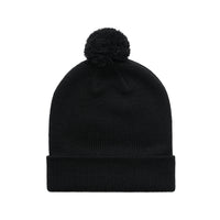 Pom Pom Beanie | Arena Custom Blanks - Arena Prints - Front - Black