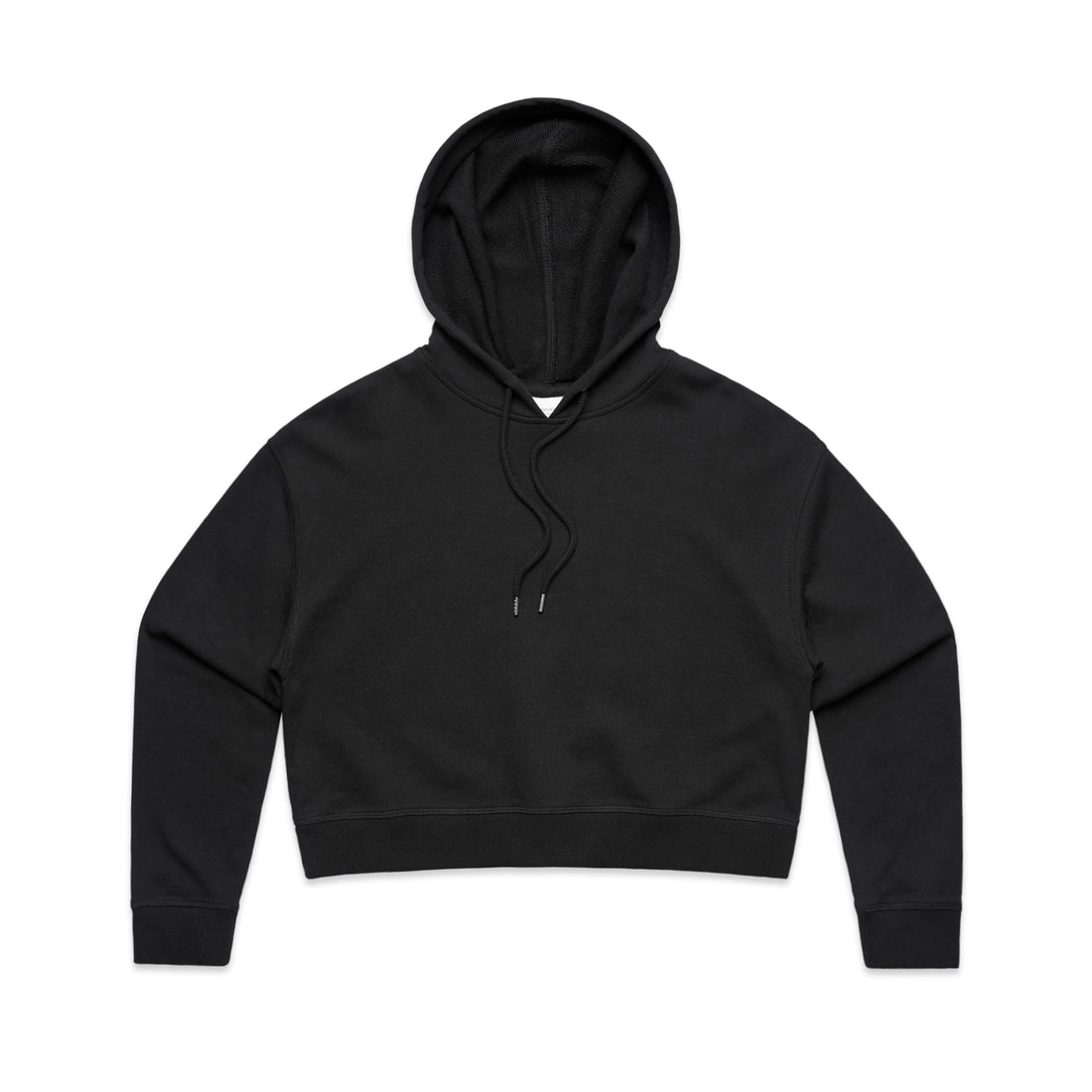 Women's Crop Hoodie | Arena Custom Blank - Arena Prints - Front - Black