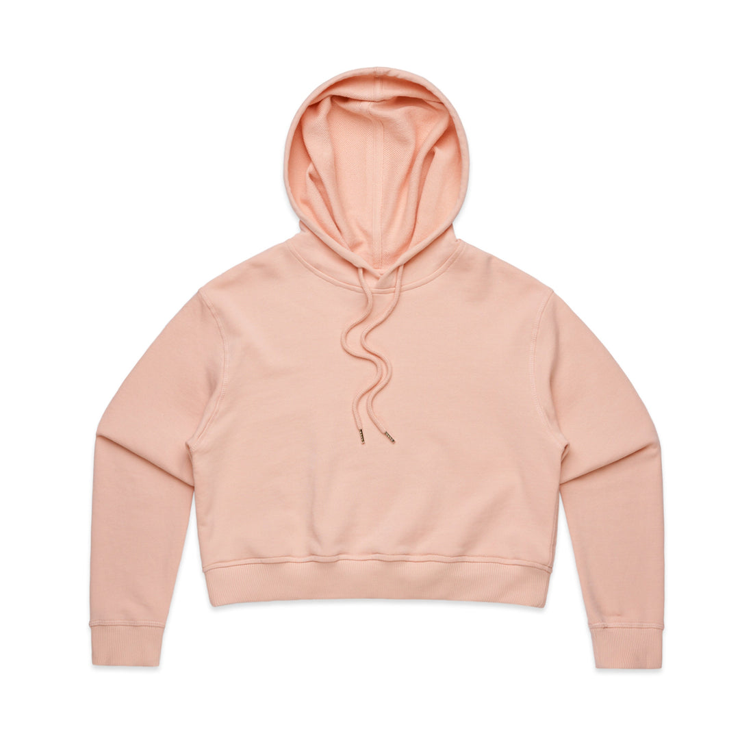 Women's Crop Hoodie | Arena Custom Blank - Arena Prints - Front - Pale Pink - Pink