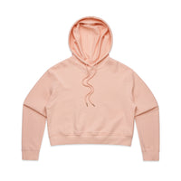 Women's Crop Hoodie | Arena Custom Blank - Arena Prints - Front - Pale Pink - Pink