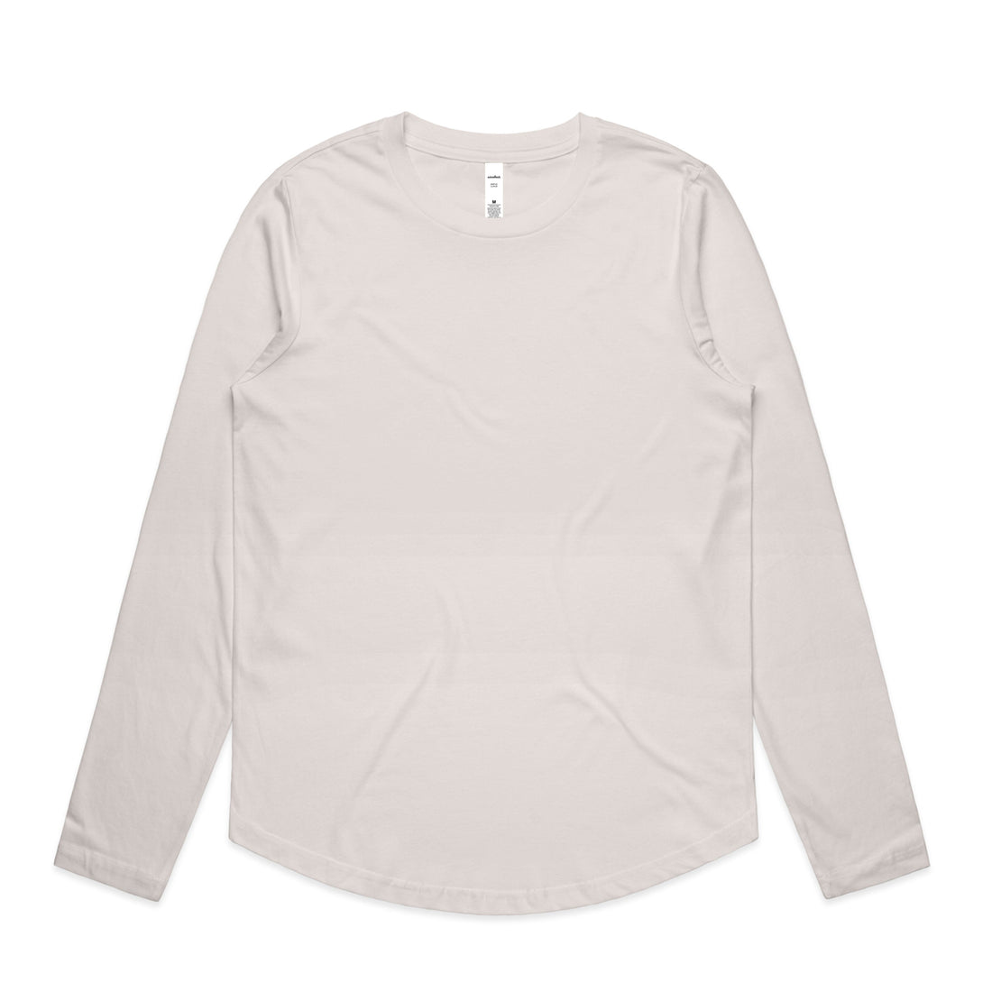 Women's Maple Curve Long Sleeve Tee | Arena Custom Blanks - Arena Prints - Front - Bone - Cream