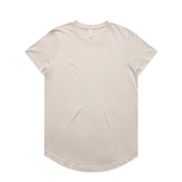 Women's Maple Curve Tee | Arena Custom Blanks - Arena Prints - Front - Bone - Cream