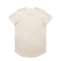 Women's Maple Curve Tee | Arena Custom Blanks - Arena Prints - Front - Ecru - Cream