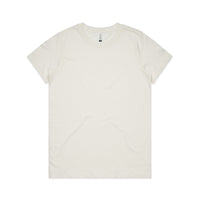 Women's Maple Organic Tee Shirt | Arena Custom Blanks - Arena Prints - Front - Natural - White