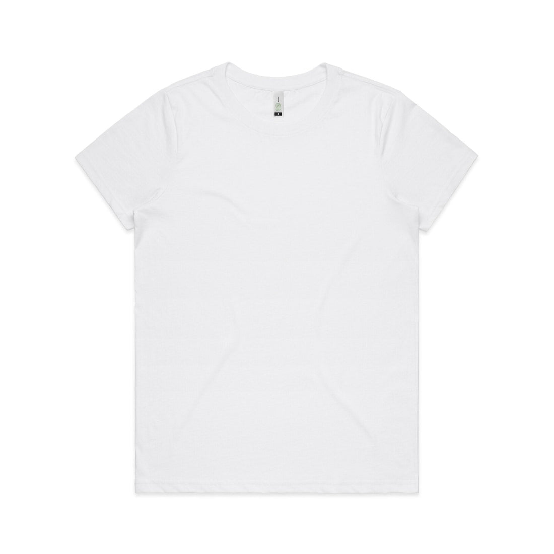 Women's Maple Organic Tee Shirt |Arena Custom Blanks - Arena Prints - Front - White