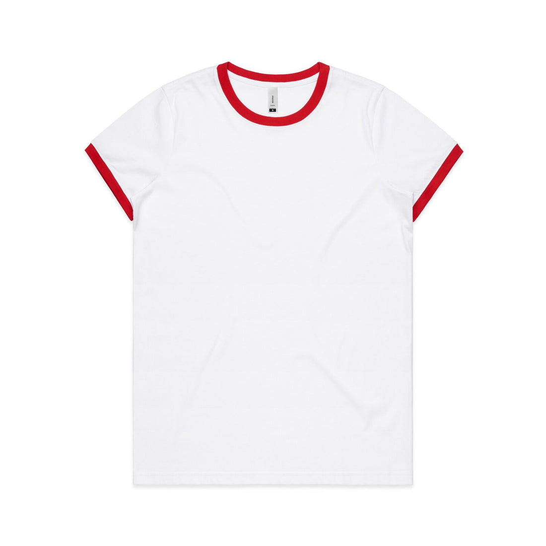 Women's Maple Ringer Tee | Arena Custom Blanks - Arena Prints - Front - Red