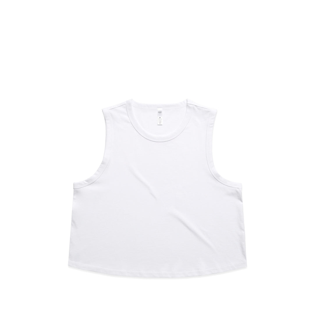 Women's Martina Crop Tank | Arena Custom blanks - Arena Prints - Front - White