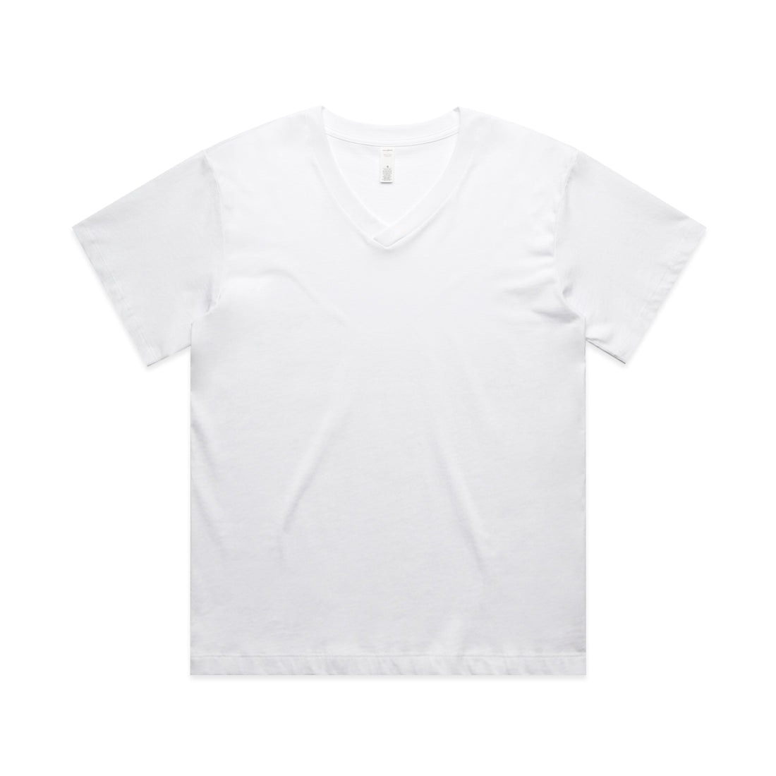 Women's Martina V Neck Tee | Arena Custom Blanks - Arena Prints - Front - White