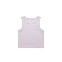Women's Organic Rib Crop Tank | Arena Custom Blanks - Arena Prints - Front - Orchid - Purple