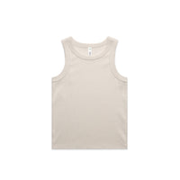Women's Organic Rib Tank | Arena Custom Blanks - Arena Prints - Front - Bone - Cream