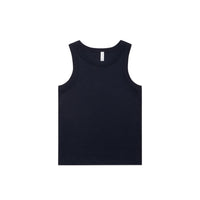 Women's Organic Rib Tank | Arena Custom Blanks - Arena Prints - Front - Navy - Blue