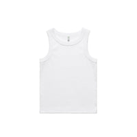 Women's Organic Rib Tank | Arena Custom Blanks - Arena Prints - Front - White