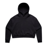 Women's Relax Crop Hoodie | Arena Custom Blank - Arena Prints - Front - Black