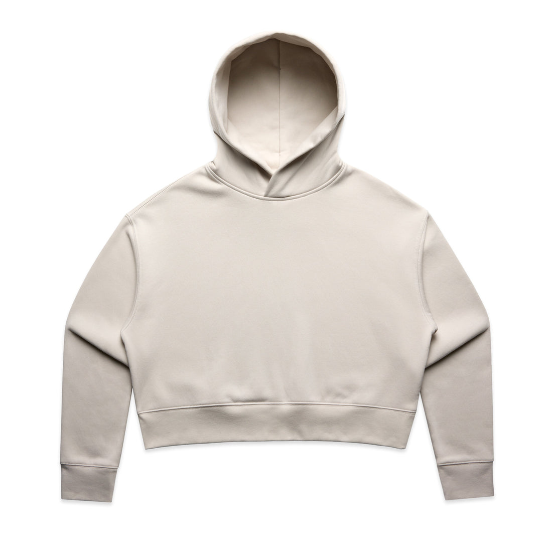 Women's Relax Crop Hoodie | Arena Custom Blank - Arena Prints - Front - Bone - Cream