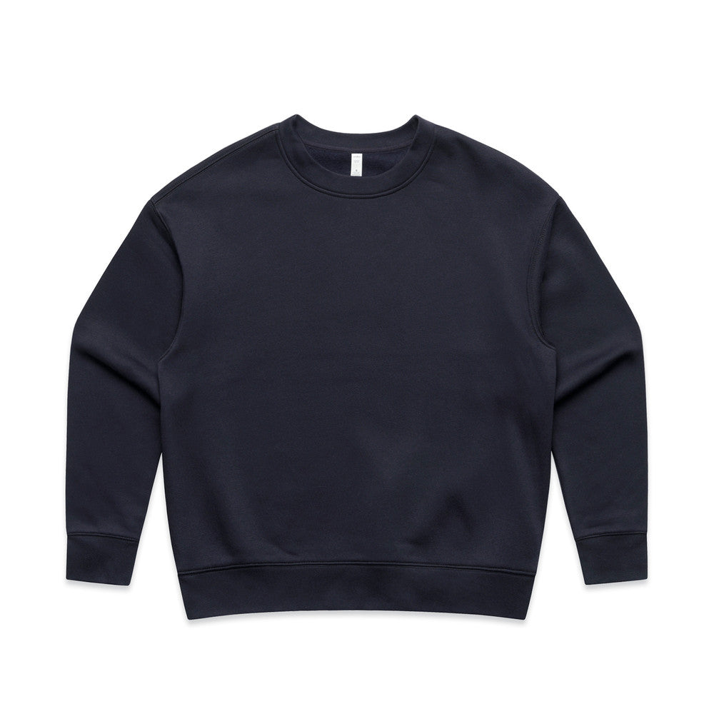 Women's Relaxed Crew | Arena Custom Blanks - Arena Prints - Front - Ink Blue - Blue