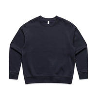 Women's Relaxed Crew | Arena Custom Blanks - Arena Prints - Front - Ink Blue - Blue