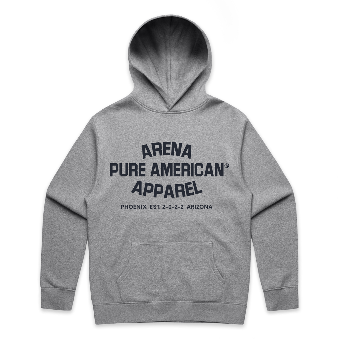 Athletic Heather Pure American Relax Hood | Arena Apparel