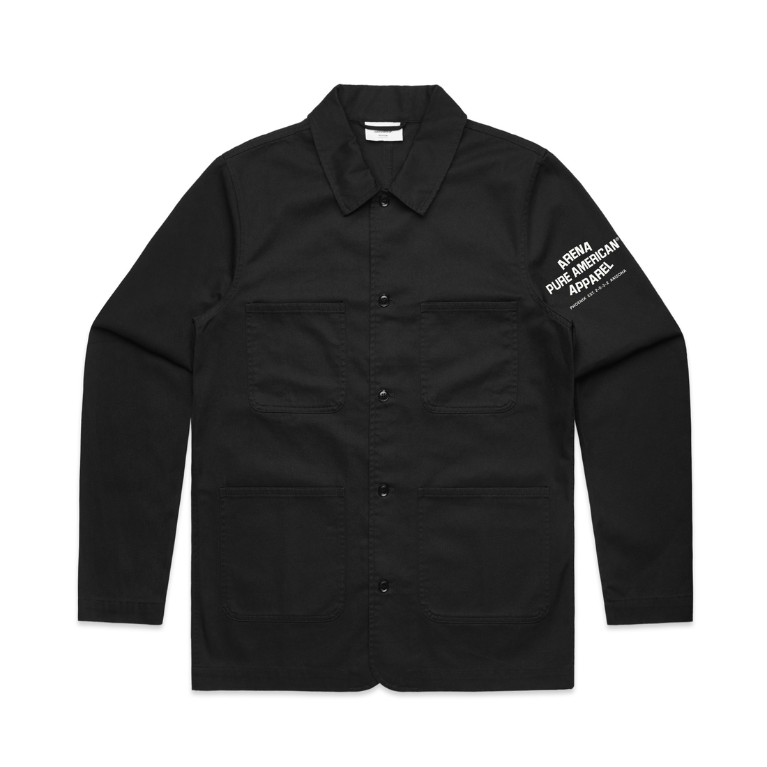 Black Pure American Chore Jacket | Arena Apparel