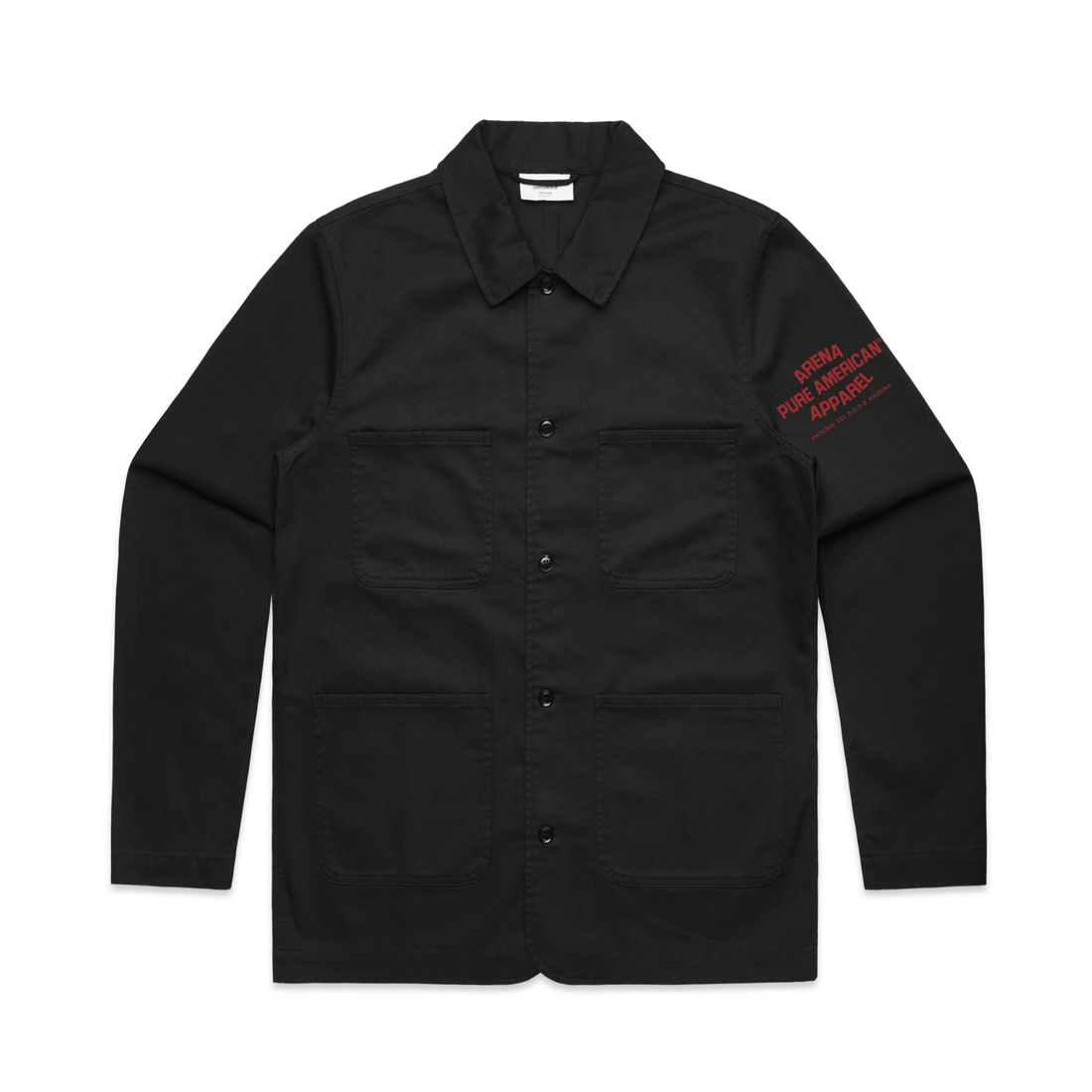 Black Pure American Chore Jacket | Arena Apparel