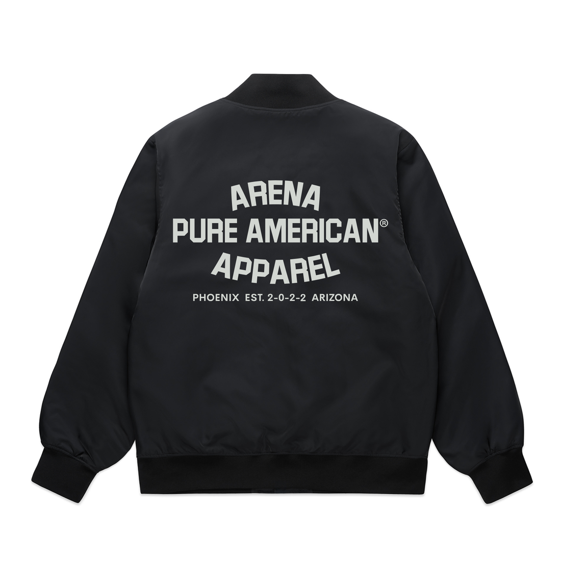 Black Pure American College Bomber Jackets | Arena Apparel