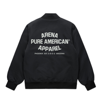Black Pure American College Bomber Jackets | Arena Apparel