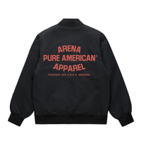 Black Pure American College Bomber Jackets | Arena Apparel