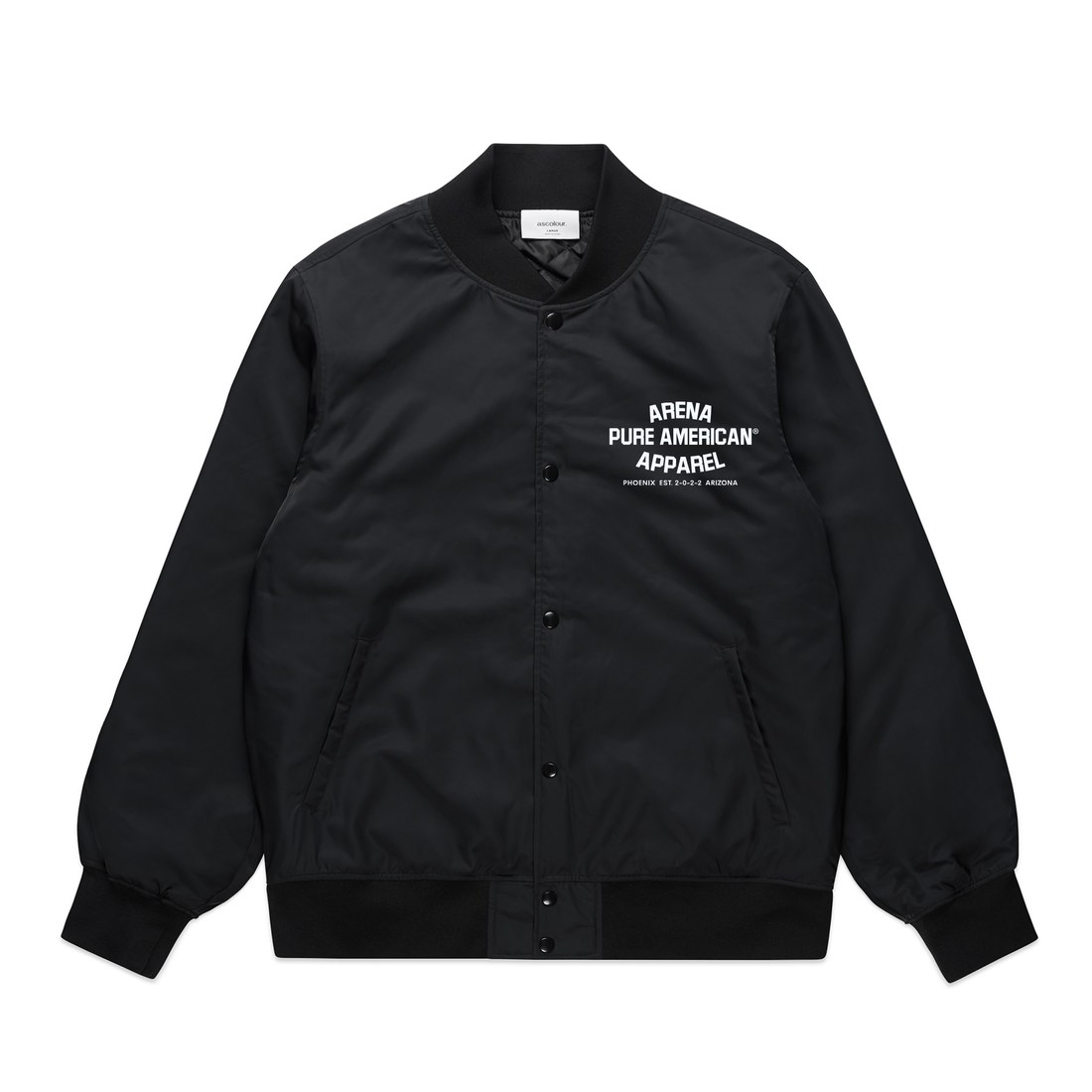 Black Pure American College Bomber Jackets | Arena Apparel