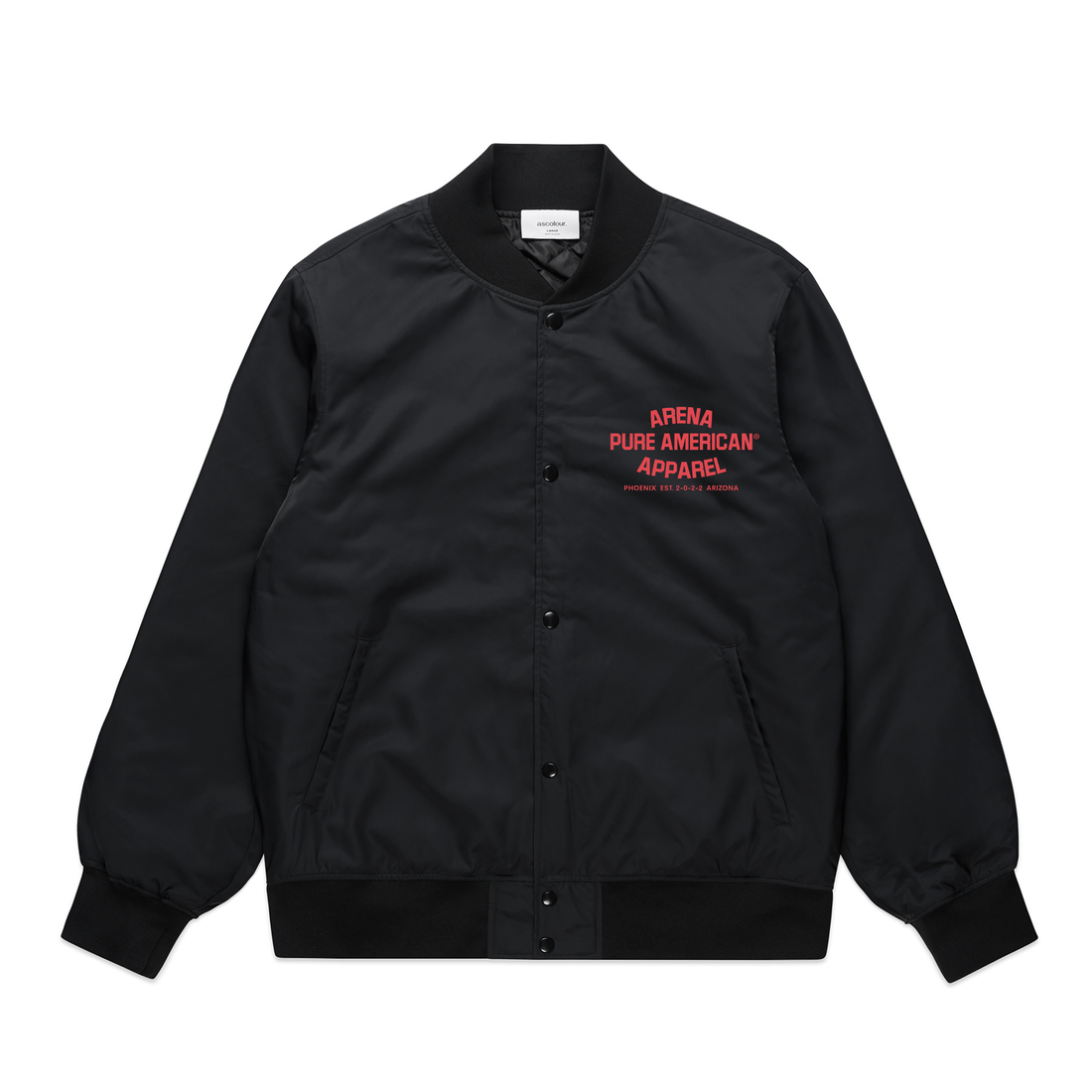 Black Pure American College Bomber Jackets | Arena Apparel