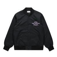 Black Pure American College Bomber Jackets | Arena Apparel