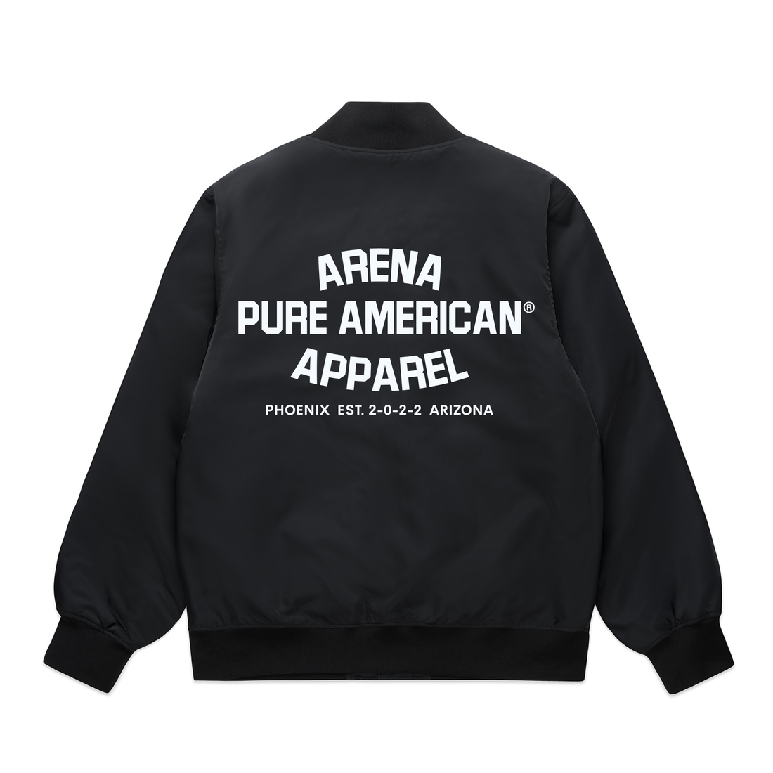 Black Pure American College Bomber Jackets | Arena Apparel