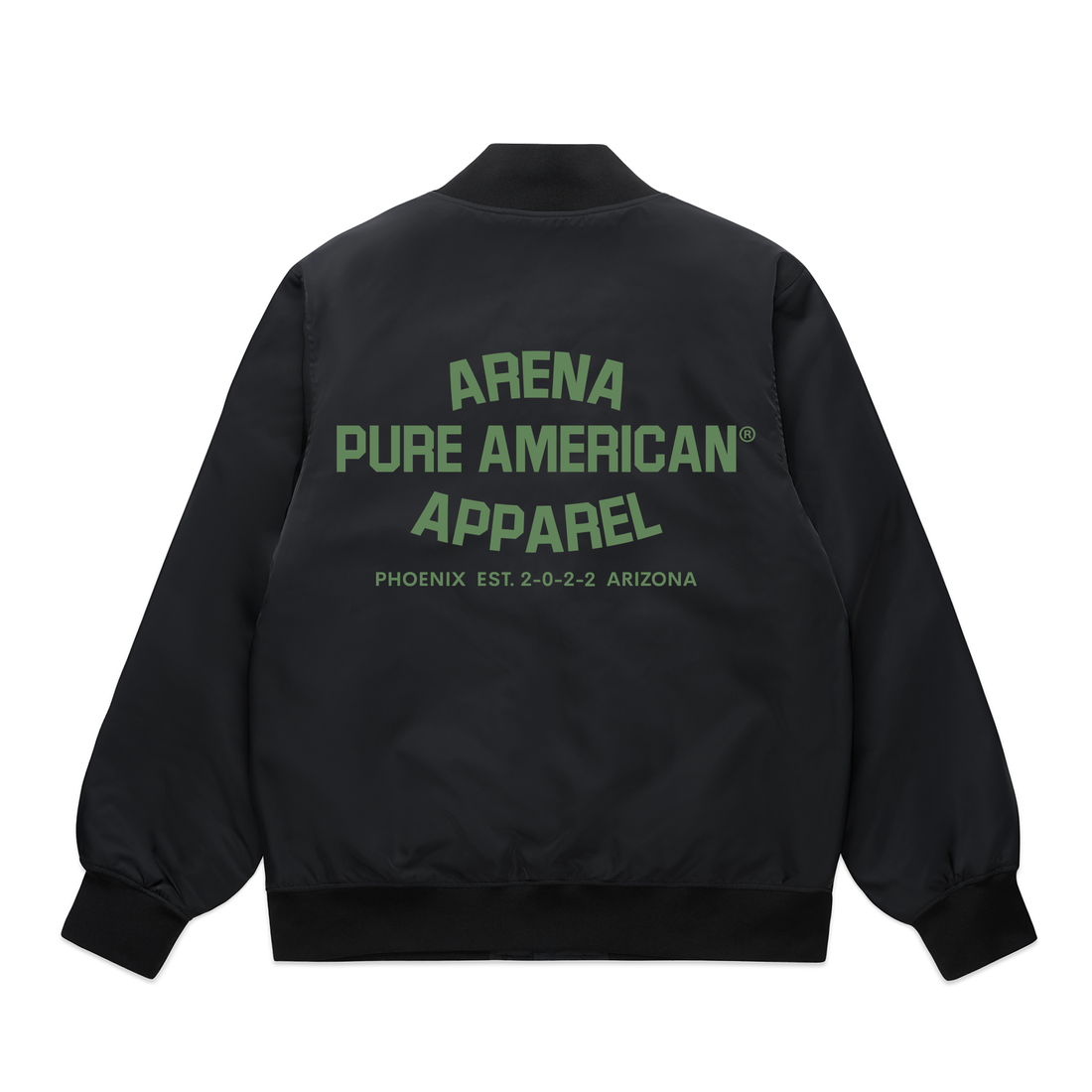 Black Pure American College Bomber Jackets | Arena Apparel