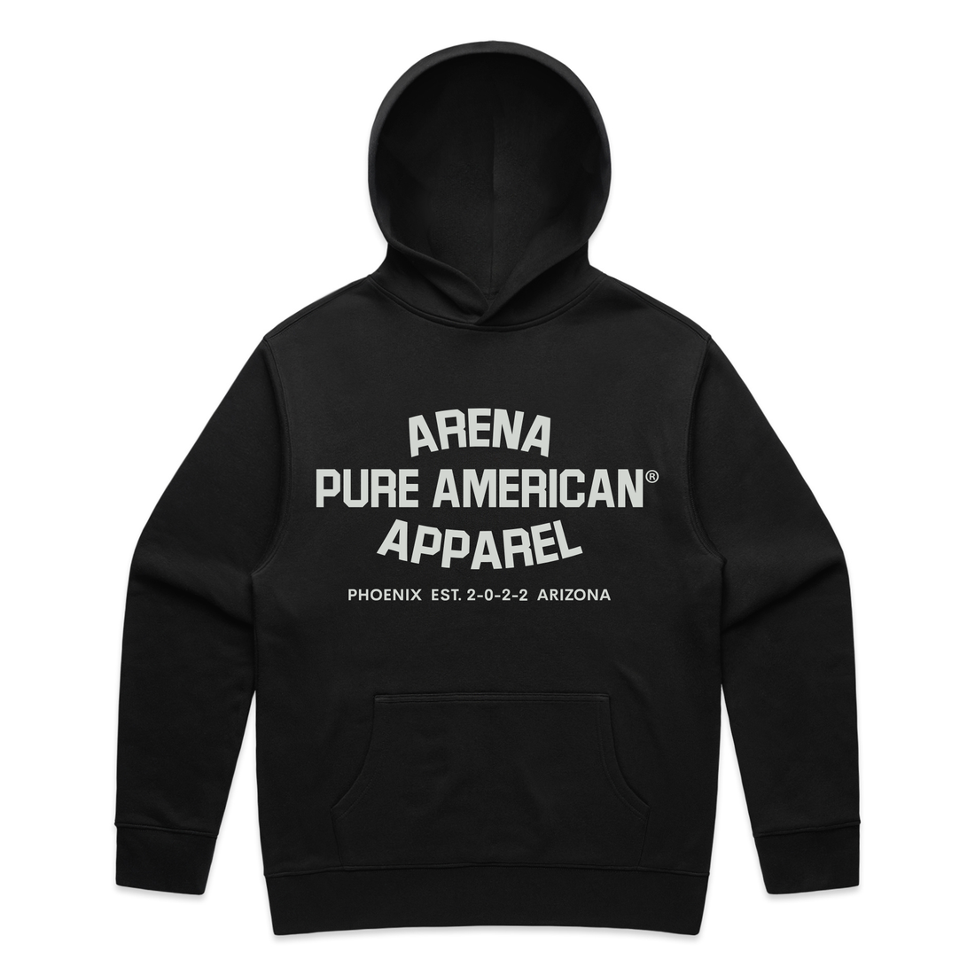 Black Pure American Relax Hood | Arena Apparel
