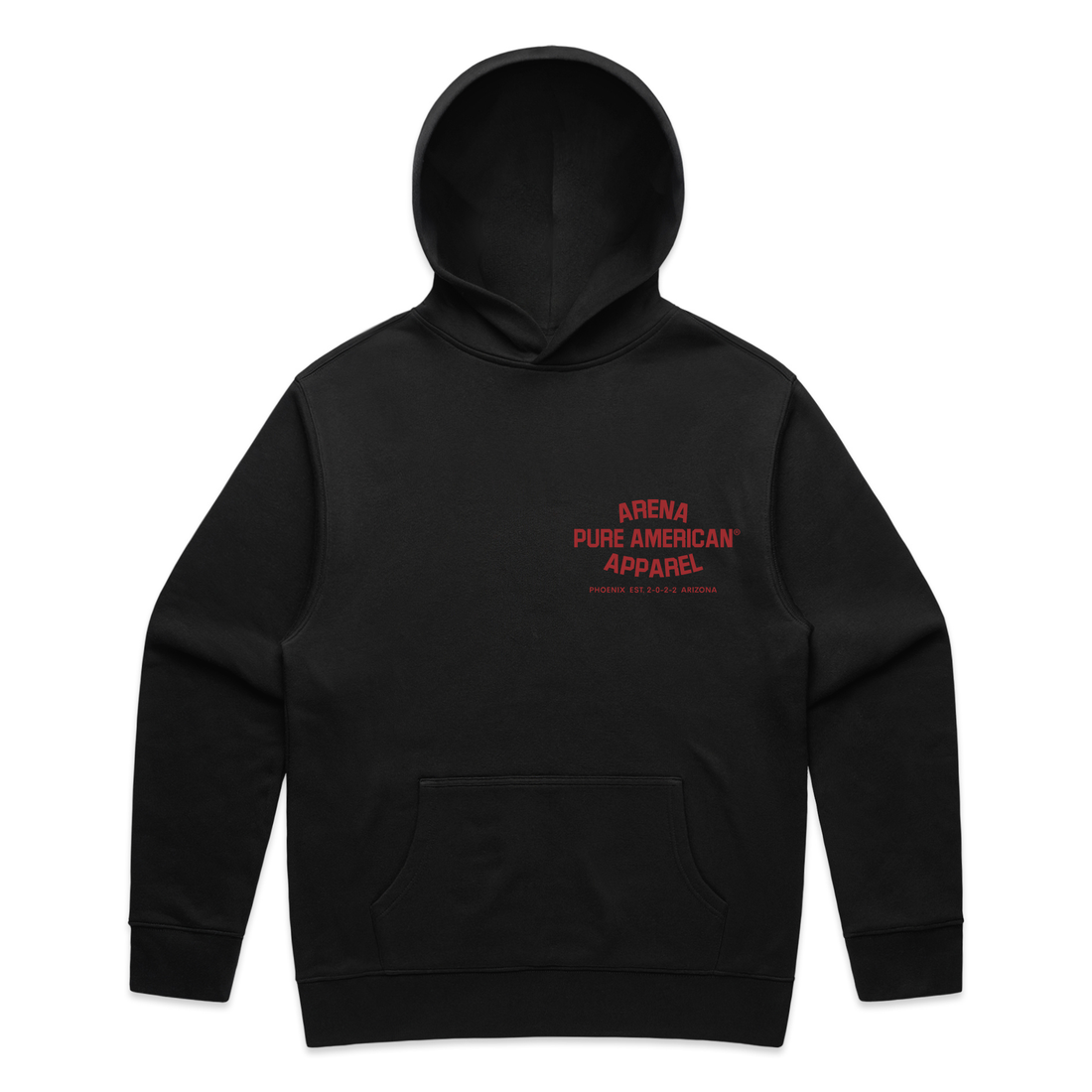 Black Pure American Relax Hood | Arena Apparel