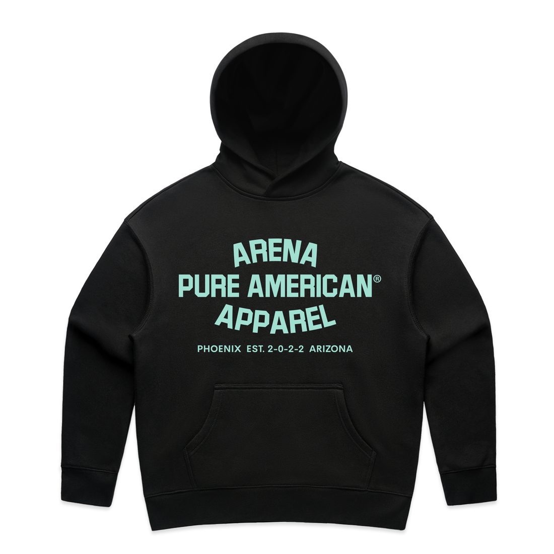 Black Pure American Wo's Relax Hood | Arena Apparel