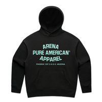 Black Pure American Wo's Relax Hood | Arena Apparel