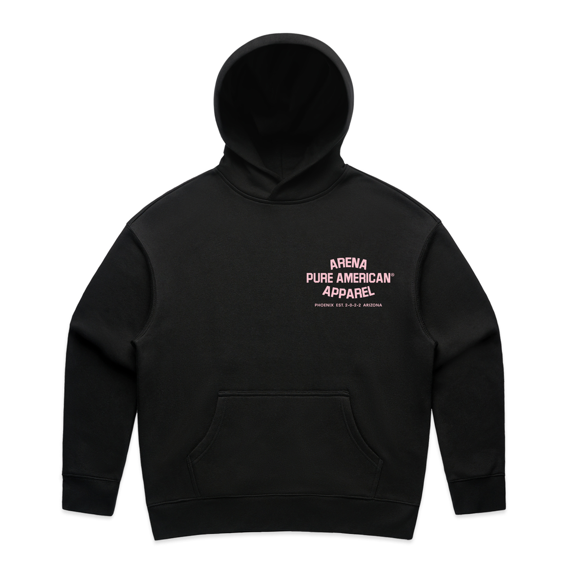 Black Pure American Wo's Relax Hood | Arena Apparel