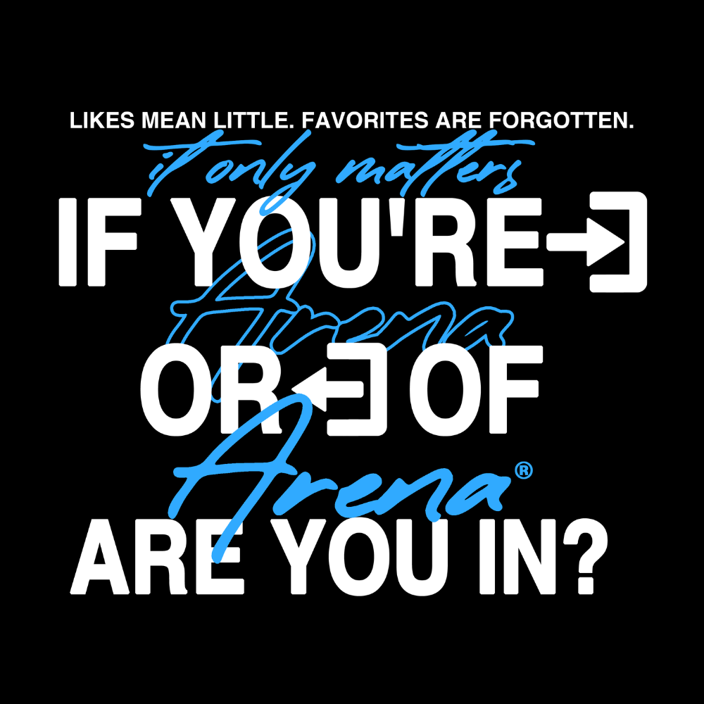 Are You In? Graphic Print Heavy Tee | Arena Apparel