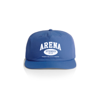 Bright Royal Blue cap with 'Arena Stereo' text on a white background