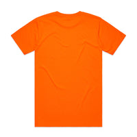 Block Safety Tee | Arena Custom Blanks - Arena Prints - Back - Safety Orange - Orange