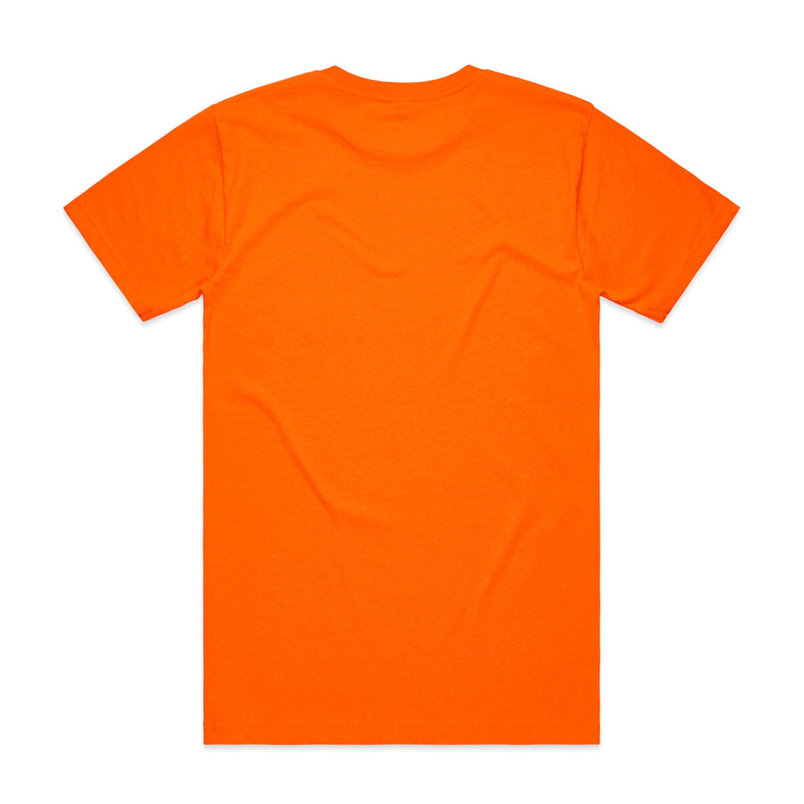 Block Safety Tee | Arena Custom Blanks - Arena Prints - Back - Safety Orange - Orange