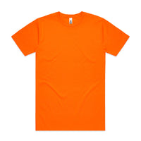 Block Safety Tee | Arena Custom Blanks - Arena Prints - Front - Safety Orange - Orange